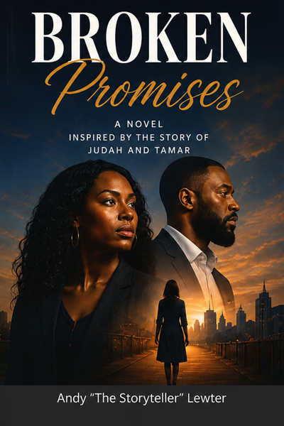 Broken Promises book cover — a novel inspired by the story of Judah and Tamar by Andy 'The Storyteller' Lewter